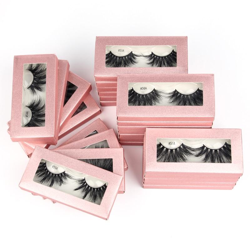 Lashes Mink 25mm 10/20/100 PCS Wholesale False Eyelashes 25mm Dramatic