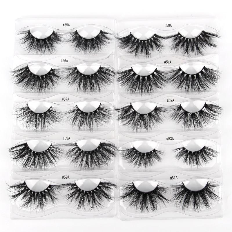 Lashes Mink 25mm 10/20/100 PCS Wholesale False Eyelashes 25mm Dramatic